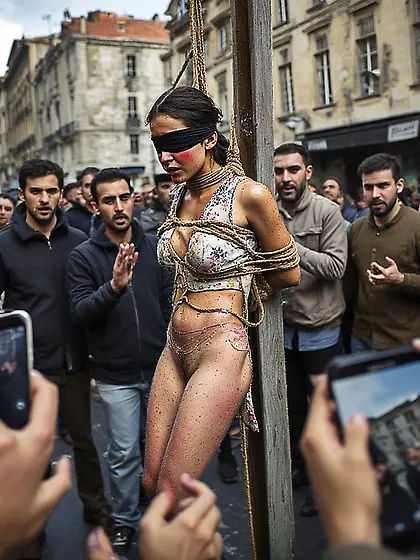 Prisoner of war being executed