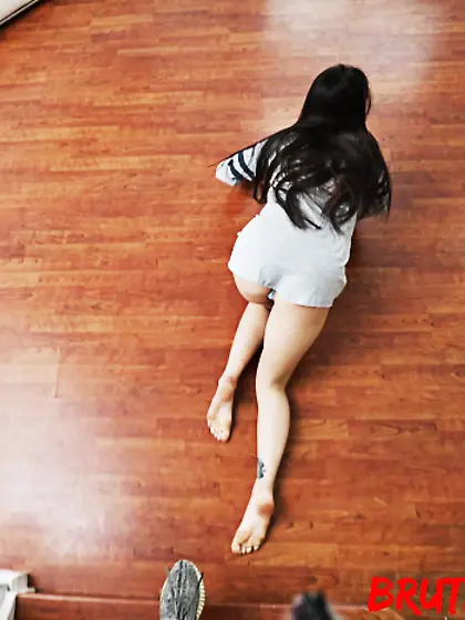 Tied latina slave