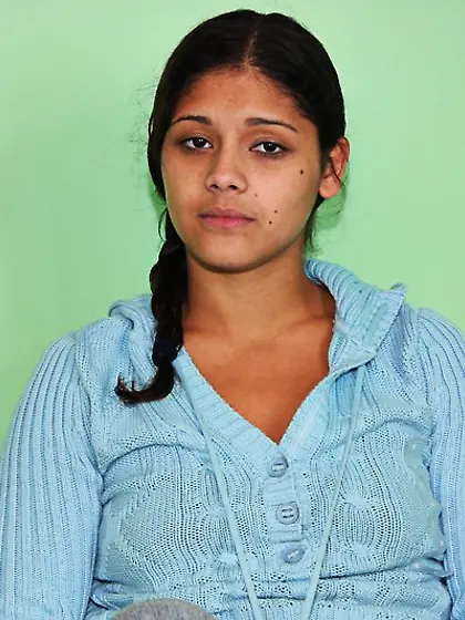 Flexible latina chick Gina Lopez with tiny nipples takes off her