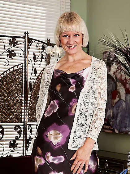 Naughty blonde granny loves