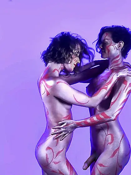 body painted sexy dance