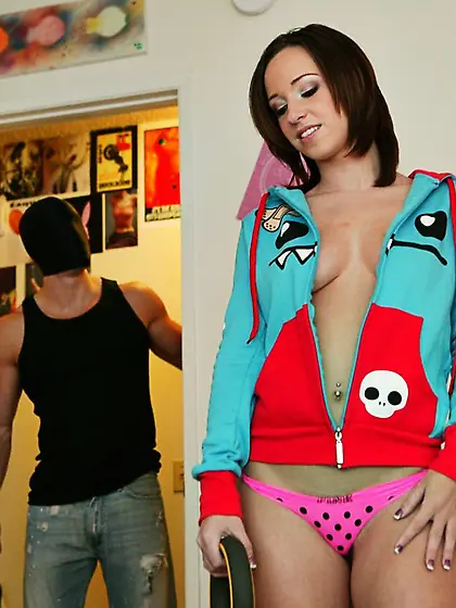 Big titted teen Jada Stevens with juicy natural tits gets humili