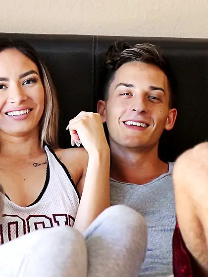 Athletic boyfriend gives his gal a workout