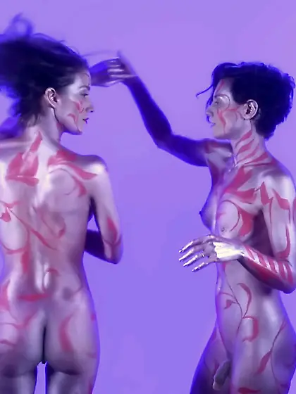 body painted sexy dance