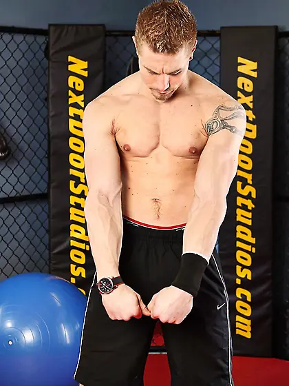 Playful blonde hussy is finally banged by her hot personal train