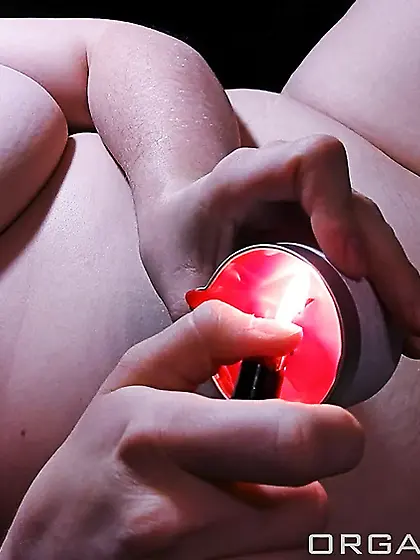 Daddy grabbing my big tits, nipple squeezing & hot wax BDSM