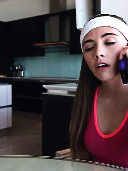 Caucasian brunette teen amateur