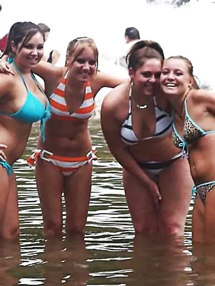 Bikinis bathing suits hooter-slings plumper mature clad teenager