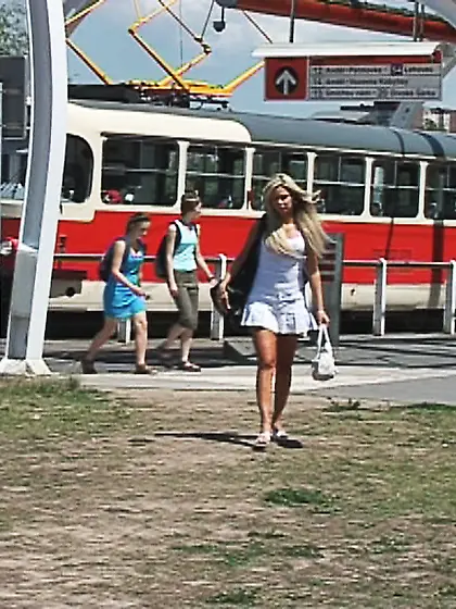 Blonde tight butt sweet