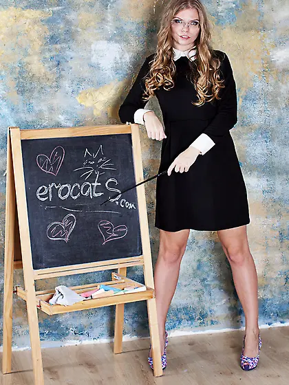 Fair-haired hottie black teachers