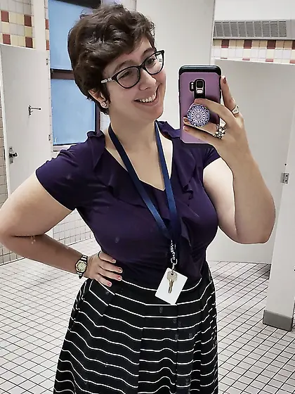 GIGANTIC TEACHER TITS