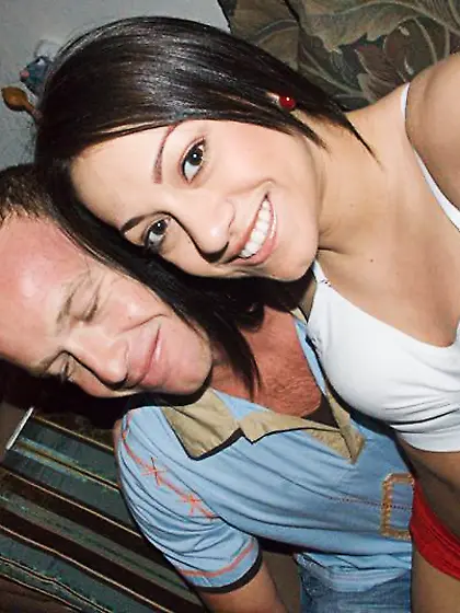 Brandi belle strips in front of the camera and lets her lover po