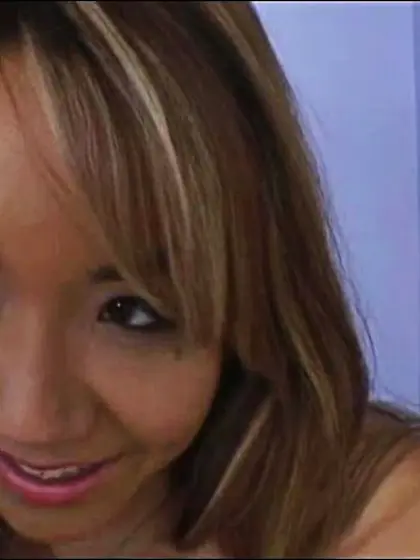 Gorgeous dirty blonde asian