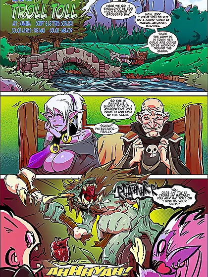 Busty purple fairy banged