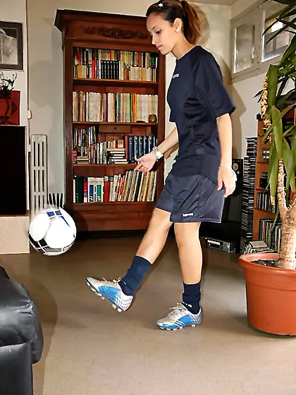 Soccer girl pink panties