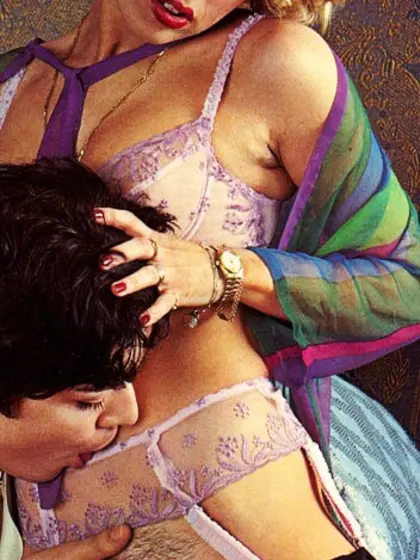 Horny seventies girl enjoys