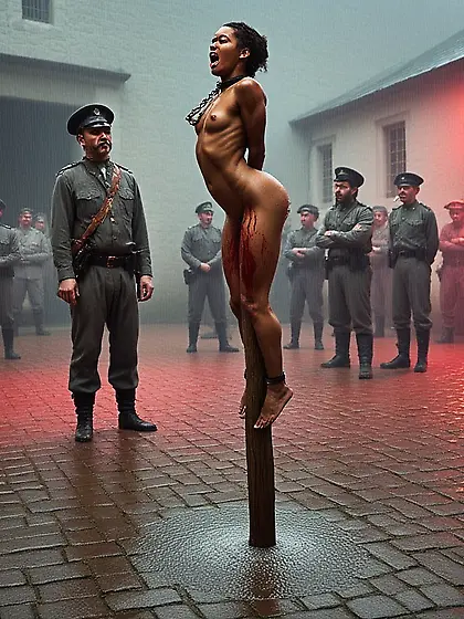 Prisoner of war being executed