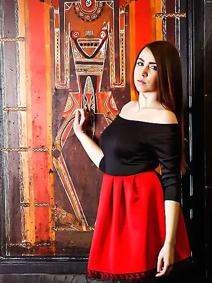 White teen brown hair