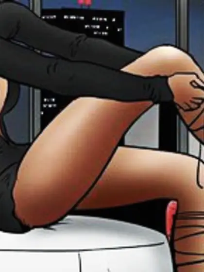 Blonde fearful intimidating stranger