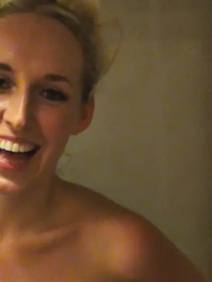 Tight asshole leggy blonde