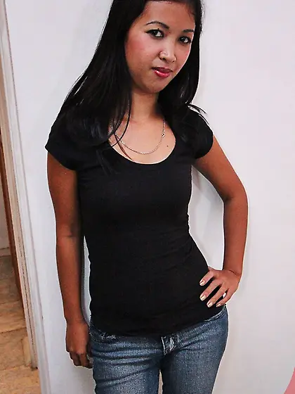 Asian wet pussy close up