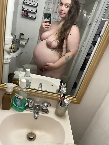 Chubby Pregnant Girlfriend Hairy Pussy Huge Tits