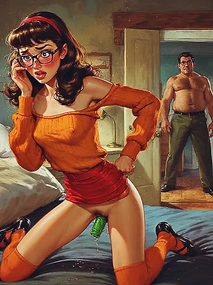 Velma caught with dildo