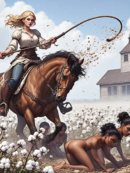 plantation mistress and slaves