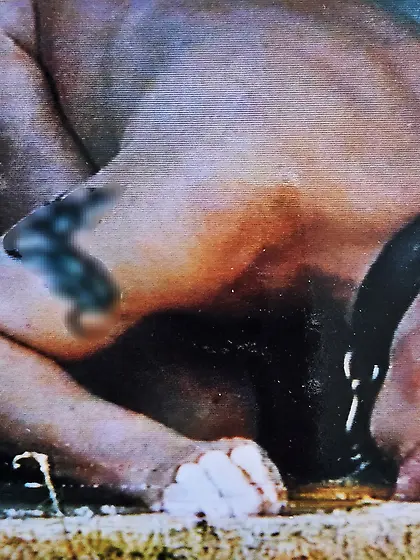 Outdoor Sperm licking mega submissive