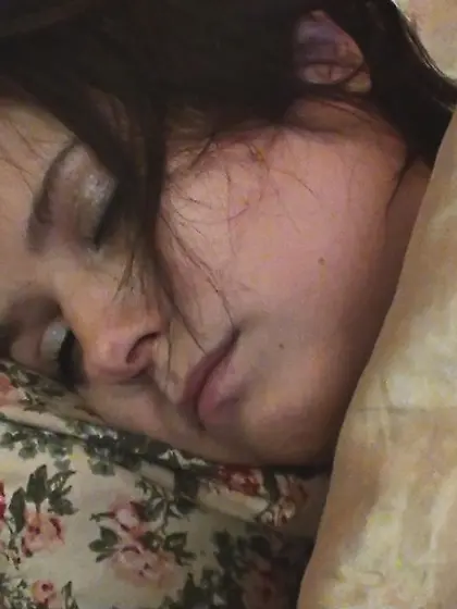 Brunette innocent face fucking