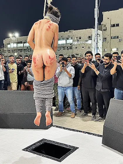 Prisoner of war being executed