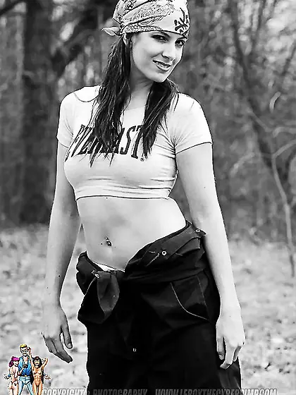 Bitch wearing bandanna head