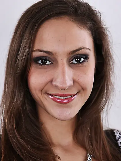 Hot happy brunette petite