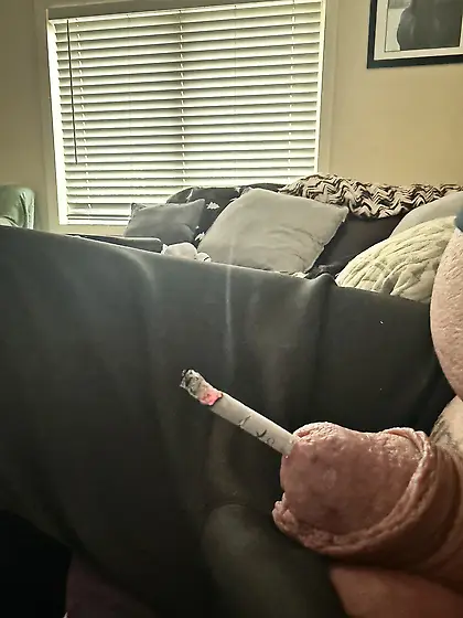 Sissy’s weekly ashtray- sissy couldn’t cum!