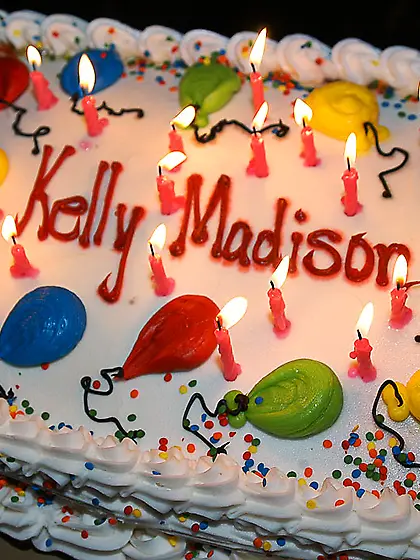 Lusty big breasted blonde Kelly Madison teases wearing sexy blac