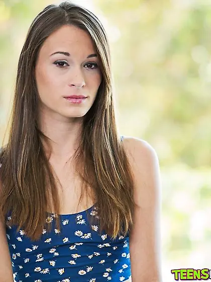 Skinny brunette with long legs gets covered in his fresh cum