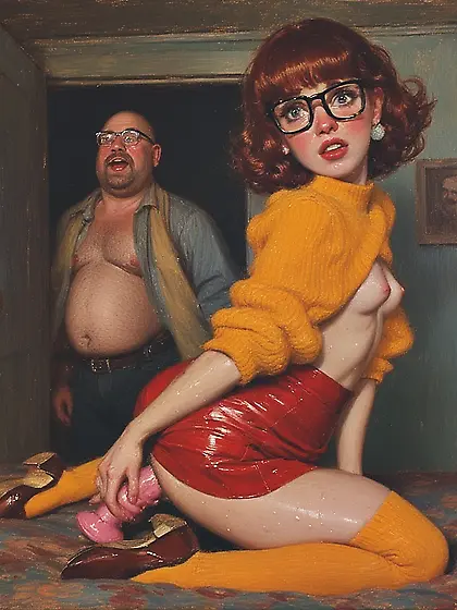 Velma caught with dildo