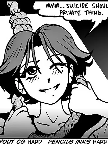 Hanging manga pictures