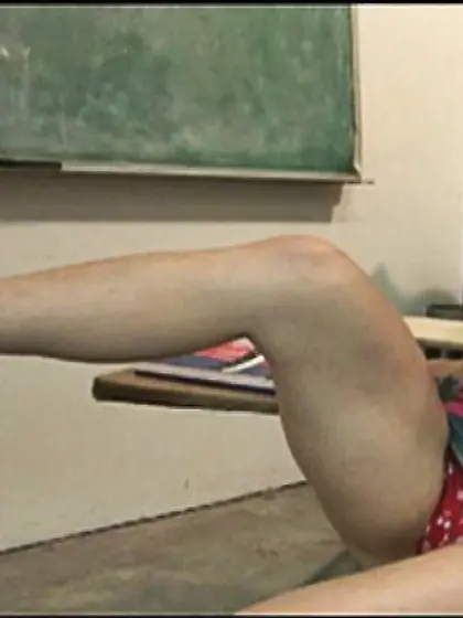 Crazy schoolgirl tortures nerdy