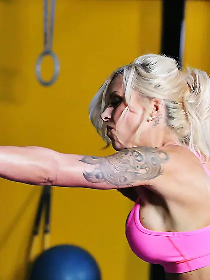 Fit german milf big tits