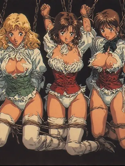 Babes in bondage from my imagination inked by AI