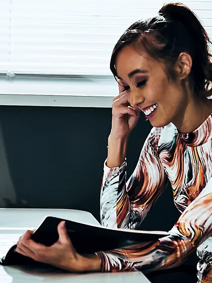 Christy Love pleasuring younger dude in the office