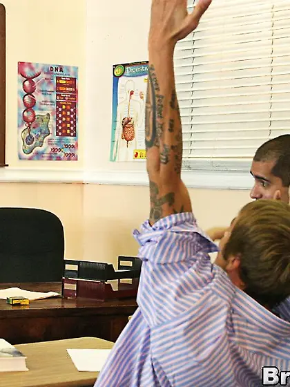 Latina blonde teacher