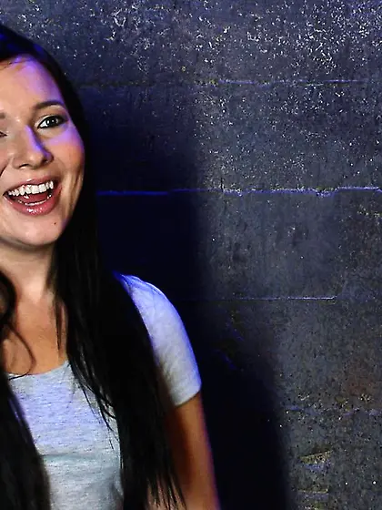 Bondage dark haired gangbang