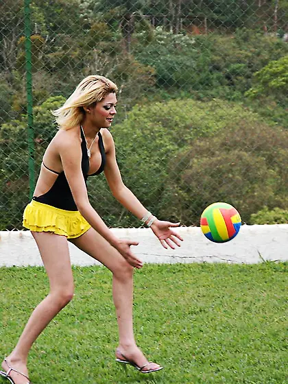 Wild shemale orgy outdoor