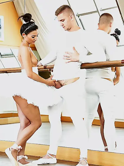 Young teen ballerina