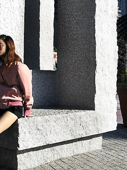 When posing before the camera this sweet oriental chick Ayaka Id