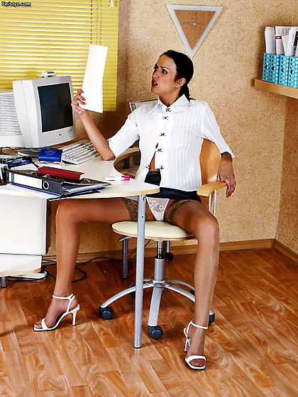 Sexy Secretary Teasing