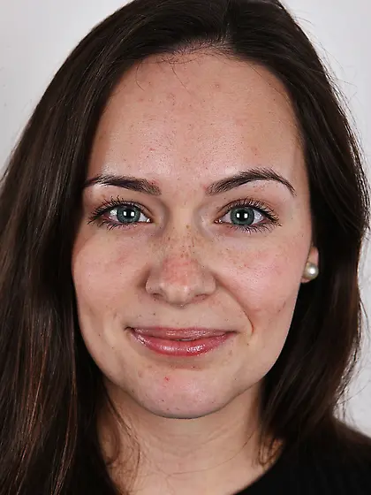 Sweet girl takes outfit and bra off exposing breasts of differen