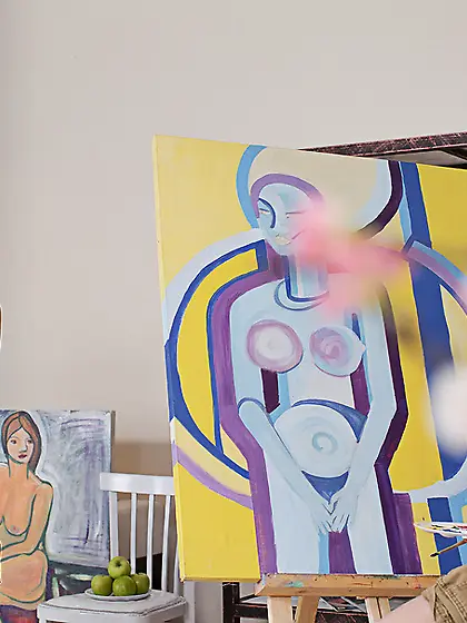 Brunette model fucked chair